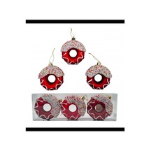 Asılabilir Yılbaşı Yeniyıl Ağacı Süsü Donut 8cm Christmas New Year Ornaments Donuts