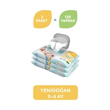 Uni Baby Yenidoğan Islak Mendil 3X40 Lı Kapaklı