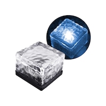 Solar Ledli Mavi Tuğla Görünümlü Bahçe Dekorasyon Aydınlatma 3731