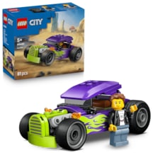 LEGO® City Hot Rod Yarış Arabası Oyuncağı 60485 - 5 Yaş ve Üzeri Çocuklar İçin Sürücü Minifigürlü Oyuncak Yapım Seti (81 Parça)