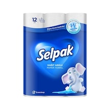 Selpak 3 Katlı Kağıt Havlu 12'li Paket - Güçlü Emici Havlu Kağıt 2'li Ekonomik Paket - 2 Adet Tarı