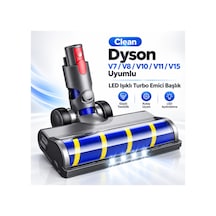 Clean Dyson V7 V8 V10 V11 V15 Uyumlu Led Işıklı Turbo Emici Başlık Lacivert