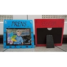 Erkek Çocukları Için 10X15Cm Prens Cam Fotoğraf Çerçevesi-Mavi