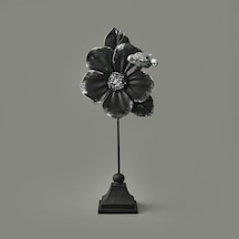 Deco Fiore Dekor - Siyah / Gümüş - 32 Cm