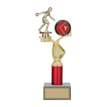 Odak Kupa - Figürlü Kupalar - Bowling Kadın Figürlü Kupalar Fg-016 C - 34 Cm Altın - Beyaz