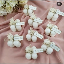 Bernami Vazo Pinterest 25 Adet Isme Özel Nişan Hatıralık Beyaz Mini Bubble Mum, Düğün, Nikah Hatıralığı Diğer