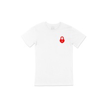 Kalbim Kapalı Cep Logo Tasarımlı Beyaz Tişört