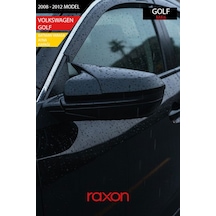 Volkswagen Golf 6 - 2008-2012 Batman & Yarasa Ayna Kapağı Parlak Piano Black Sport