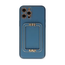 Newface - 920 - İphone 12 Pro Max Kılıf Coco Elit Kapak - Edntrend - - Mavi