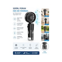 F2 Su Buharı Püskürtmeli Mini Fan Taşınabilir Sulu Buharlı El Vantilatörü Su Hazneli Mini Fan Şarjlı Pervane Boyun Askı İpli Mini Klima