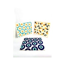 Swedish Dishcloth İsveç Bezi Renkli Desenli 3'lü Paket, Sürdürülebilir, Tekrar Kullanılabilir, Tüm Yüzeylere Uygulanabilir, Makinede Yıkanabilir Belirtilmemiş