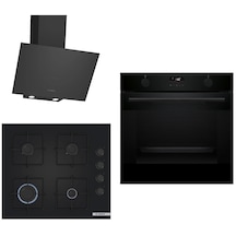 Bosch HUA736EA0T - POP6C6P31O - DWK64PJ60T Siyah 3 Lü Ankastre Set 695