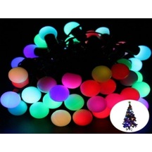 5 Metre 28 Led Fişli Rgb Mini Top Led Siyah Kablo Yetişkin