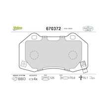 Opel Corsa D On Fren Balatasi 1.3 Cdti 2012-2014 Valeo 670372