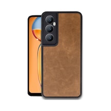 Newface Realme C65 Kılıf Aras Deri Kapak - Taba Taba
