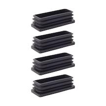 40X100Mm Plastik Dikdörtgen Içe Geçme Profil Tapası Kutu 4 Adet
