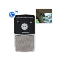 Güneş Enerjisi Bluetooth 2.1 Eller Serbest Araç Kiti Çok Noktalı Hoparlör Hoparlör İphone / Htc / Samsung, Suckers Ve Araç Şarj Cihazı İle