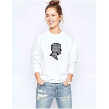 Peaky Blinders By Order Of The Baskılı Beyaz Kadın Sweatshirt