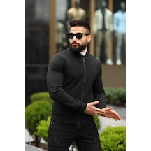Erkek Bomber Ceket Siyah Bndk