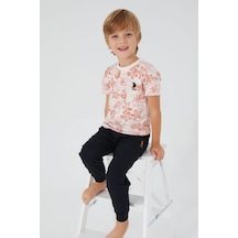 U.s. Polo Assn. 1358 Garson Flowered Erkek Çocuk Kısa Kol Pijama Takım 001