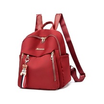 Ankatek Kadın Moda Günlük Oxford Kumaş Sırt Çantası - Kırmızı Bo Kırmızı Kırmızı Kirmizi