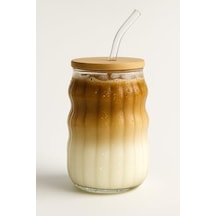 Kahve Bardağı Isıya Dayanıklı Ice Latte Bardak Kahve Kokteyl Cam Sunum Bardağı Meşrubat Kapaklı Bardak 400ml Tek, Adet, 1 Aeropress