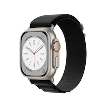 Teknocep Watch Ultra 49mm Uyumlu Krd-74 Hasır Kordon-siyah