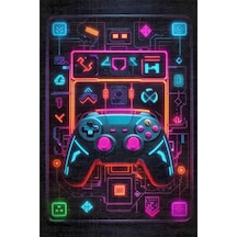 Nolane Kadife Oyuncu Odası Halısı Kaymaz Pamuk Tabanlı Yıkanabilir Antibakteriyel Gamer, Gaming Halısı 200x300 Diğer