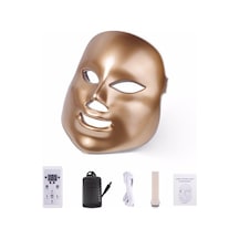 Led Maske 3 Farklı Multi Fonksiyon Gold