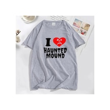 Tarzsokak Sematary Ben Aşk Perili Höyük T-shirt Popüler Trend Kalp Şekli Baskı T Shirt Erkekler İçin Ko Gri