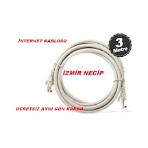 3 Metre Lan Kablosu Internet Eternet Pc Kablosu
