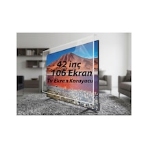 42 İnç 106 Ekran Tv Ekran Koruyucu - Darbe Emici Kırılmaz Zırh Panel Tüm Tv Markalarına Uyumlu - 853697659
