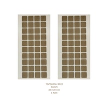 Zemin Koruyucu, 20x20 mm Keçe, Kahve (2 Adet)