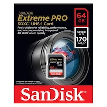 Sandisk 64Gb 170Mb/S Sd Hafıza Kartı