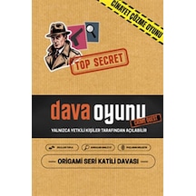 Dava Oyunu - Origami Seri Katili Davası