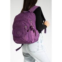 Klinkır Kumaş Kadın Sırt Çantası Hafif Yağmur Geçirmez Günlük Kullanım İçin İdeal 37 27 Cm 001