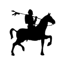 Şovalye Folyo Sticker 100cm Uzunluk Siyah