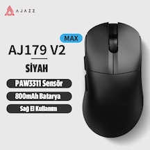 Aj179v2 Max 3 Modlu Kablolu-2.4ghz-bluetooth 1000hz 12.000 Dpı-paw 3311 Optik Sensör Oyuncu Mouse Diğer