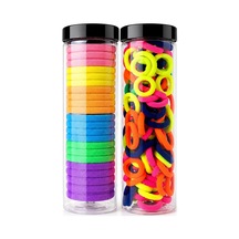 100 Adet Neon Renkli Saç Tokası + 20 Adet Büyük Boy Lastik Toka Seti Esnek, Dayanıklı, İz Yapmaz, Çocuk Ve Yetişkin Kullanımına Uygun, Günlük, Spor, Kalın Ve İnce Saçlar İçin Diğer