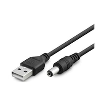 60 cm usb to standart uç kablo usb to 5.5 mm 2.5 mm standart uç şarj kablosu