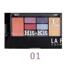 La Fera Cosmetics Hit-Kit Allık + Far + Aydınlatıcı Makyaj Seti 01