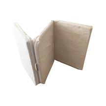 Viphomeconceptltd Tek Kişilik Katlanır Yer Yatağı Sünger Yatak Krem 80X180 Cm