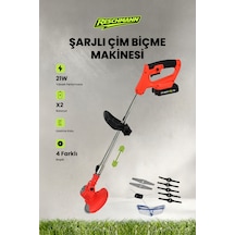 Reschmann R-ATRP01 Kızaklı Uzatma Kollu Akülü Ot Çalı Çim Biçme Şarjlı Tırpan Çift Batarya - 06008A6501