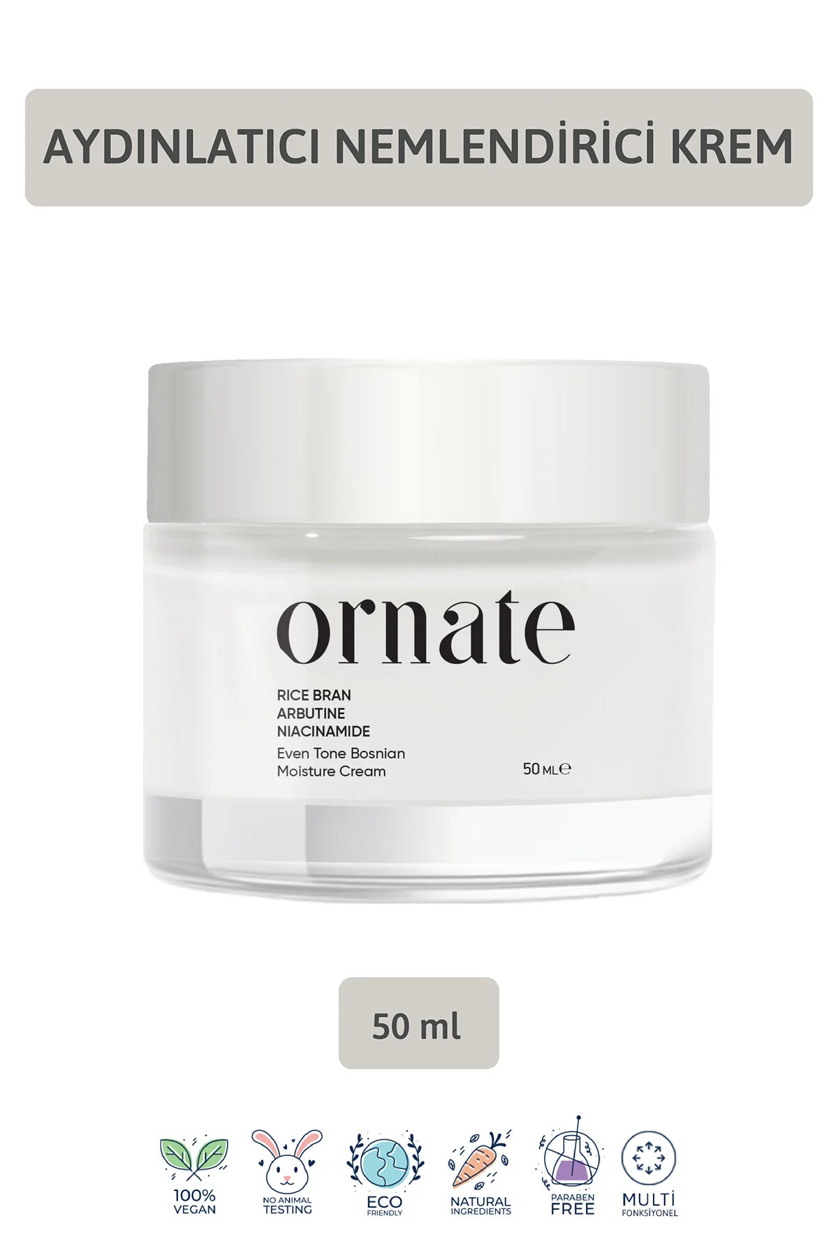 Ornate Beyazlatıcı ve Nemlendirici Leke Kremi 50 ML