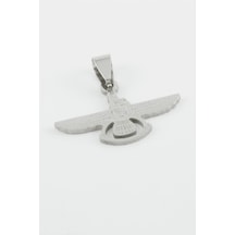 Nrzsnt Kuş Çelik Kolye Ucu 3 Cm-gümüş Rengi Çok renkli