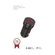 Torima C01 Siyah 2 Usb Port Girişli Transmitter Araç Şarj Cihazı