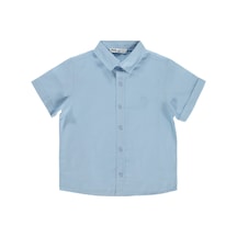 Civil Boys Basic Kısa Kol 10-13 Yaş Gömlek - Mavi