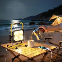 Güneş Enerjili 400 Ledli Powerbank Özellikli Projektör