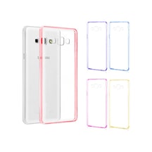 Samsung Uyumlu Galaxy E7 (E700) Color Curve Silikon Arka Kapak / Kilif 376376137
