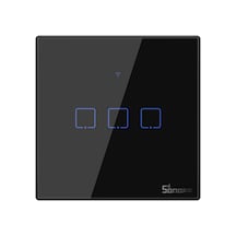 Sonoff T3-EU-3C Akıllı Dokunmatik Duvar Anahtarı 3 Kanallı